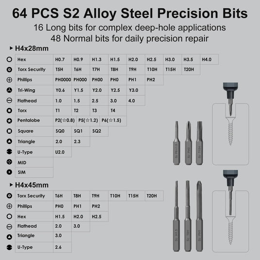 🔥Hot Sale 🔥 68 In 1 Mini Precision Electric Screwdriver Set