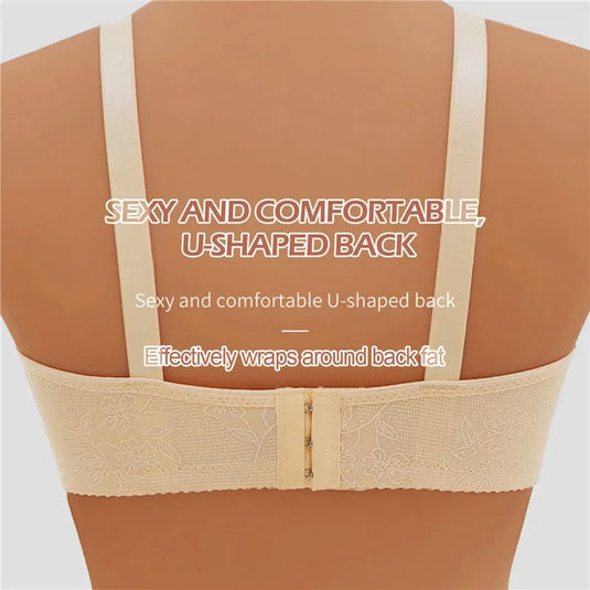 Push Up Bras for Women Large Size Full Cup Adjustment Wireless Lace Seamless Bralette Tops Big Breast Seamless Underwear