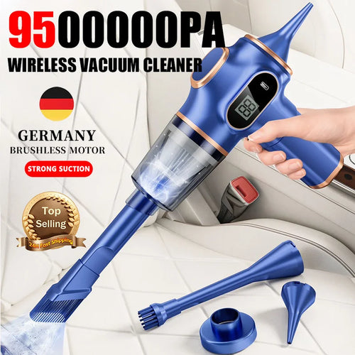 Original 9500000Pa 5 in1 Wireless Vacuum Cleaner Automobile Portable Robot Vacuum Cleaner Handheld For Car Home Appliances New