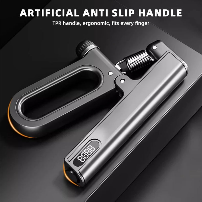 Load image into Gallery viewer, Electronic Counting Hand Grips Strengthener Arm Spring Finger Massager.
