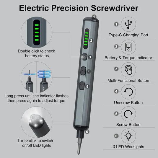 🔥Hot Sale 🔥 68 In 1 Mini Precision Electric Screwdriver Set