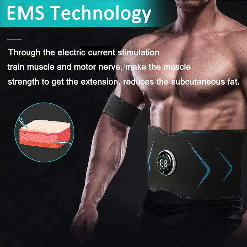 Load image into Gallery viewer, EMS Muscle Stimulator Abdominal Body Slimming Belt
