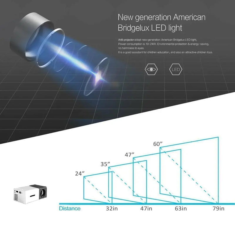 Load image into Gallery viewer, Portable 1080P Home Theater Projector
